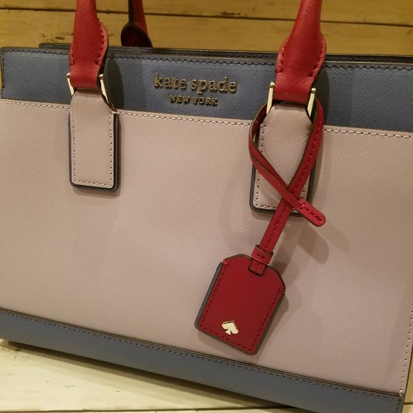 KATE SPADE CAMERON MEDIUM SATCHEL BAG FROZEN LILAC - Picture 9 of 10